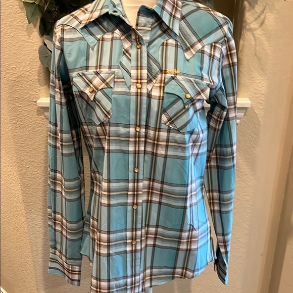 Cruel Girl Snap Button Long Sleeve Western Shirt Size L - Picture 1 of 16